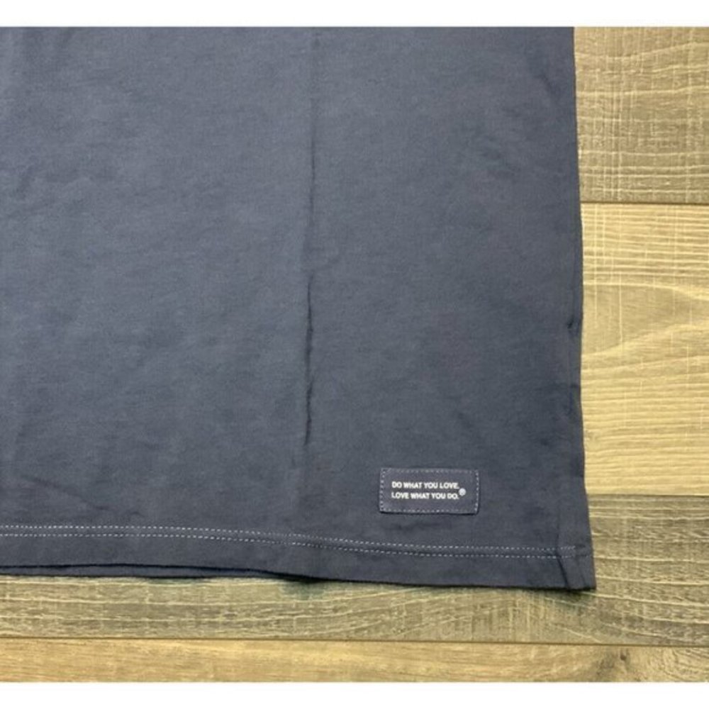 NWT Women's Life is Good Wine A Little Laugh‎ A Lot Blue Small LITE Crusher Tee - Picture 6 of 10